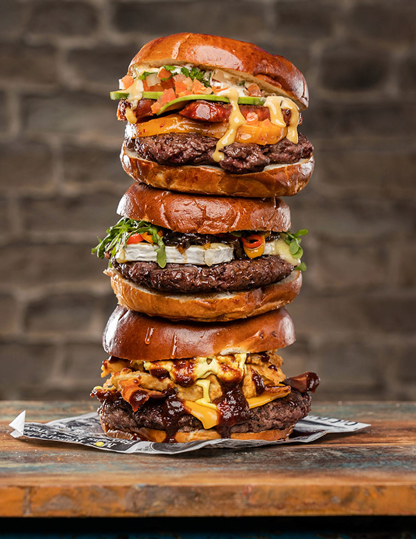 TORRE DE HAMBURGUESAS